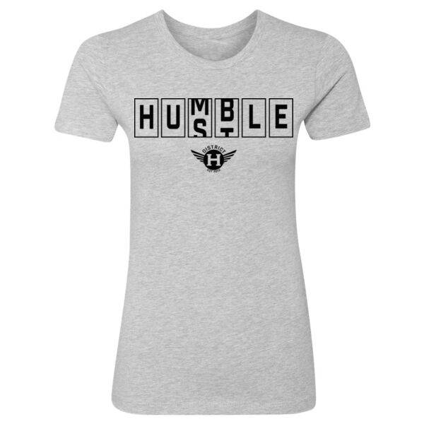 HUMBLE HUSTLE - WOMEN'S FITTED T-SHIRT Thumbnail